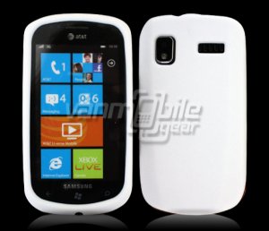 WHITE SOFT SILICONE SKIN CASE for SAMSUNG FOCUS i917