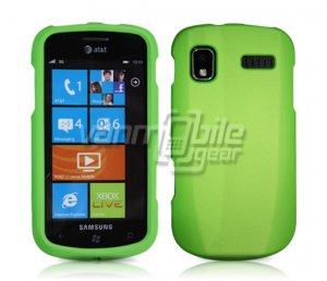 GREEN HARD RUBBERIZED CASE for SAMSUNG FOCUS i917