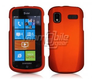 ORANGE HARD RUBBERIZED CASE for SAMSUNG FOCUS i917