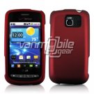 RED HARD RUBBERIZED CASE for LG VORTEX