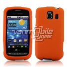ORANGE SOFT SILICONE SKIN CASE for LG VORTEX