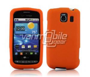 ORANGE SOFT SILICONE SKIN CASE for LG VORTEX