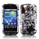 BLACK/SILVER SKULLS DESIGN CASE for LG VORTEX