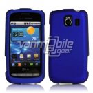 BLUE HARD RUBBERIZED CASE for LG VORTEX