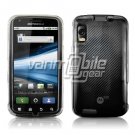 Clear Hard "Glossy/Transparent" Accessory Faceplate Case Cover + Car Charger for Motorola Atrix