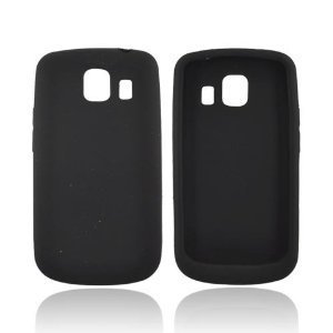BLACK SOFT SILICONE SKIN CASE + Screen Protector + Car Charger for LG VORTEX