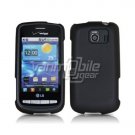 BLACK HARD RUBBERIZED CASE + Car Charger for LG VORTEX