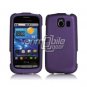 PURPLE HARD RUBBERIZED CASE + Car Charger for LG VORTEX
