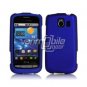 BLUE HARD RUBBERIZED CASE + Screen Protector + Car Charger for LG VORTEX
