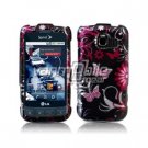 BLACK/PINK BUTTERFLY DESIGN CASE + Car Charger for LG OPTIMUS S