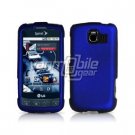 BLUE HARD RUBBERIZED CASE + Screen Protector for LG OPTIMUS S