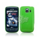 SOLID GREEN GLOSSY TPU CASE + Car Charger for LG OPTIMUS S