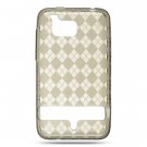 Smoke ARGYLE DESIGN TPU CASE + Car Charger for HTC THUNDERBOLT