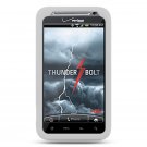 Clear SOFT SILICONE SKIN CASE COVER + Screen Protector for HTC THUNDERBOLT
