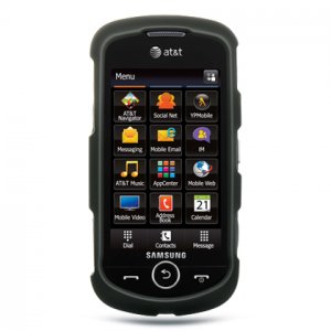 Samsung Solstice Black rubberized Hard Case