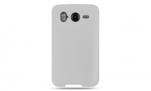 HTC Inspire White Silicone Case + Car Charger