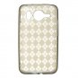 HTC Inspire Gray/Smoke TPU Argyle Case + Car Charger