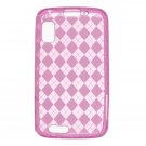 Pink Argyle TPU Case Cover + Screen Protector for Motorola Atrix 4G