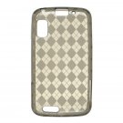 Smoke Argyle TPU Case Cover + Car Charger for Motorola Atrix 4G