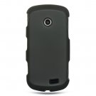 Samsung Solstice Black rubberized Hard Case + Screen Protector+ Car Charger