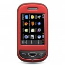 Samsung Holic Red hard rubberized cover