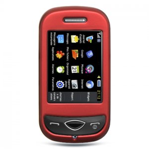 Samsung Holic Red hard rubberized cover