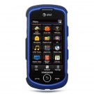 Samsung Solstice Blue rubberized Hard Case + Car Charger