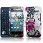 HTC Evo Shift 4G Pink Lotus Design Hard 2-pc Plastic Case + Screen Protector + Car Charger