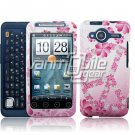 HTC Evo Shift 4G Pink Peace Design Hard 2-pc Plastic Case