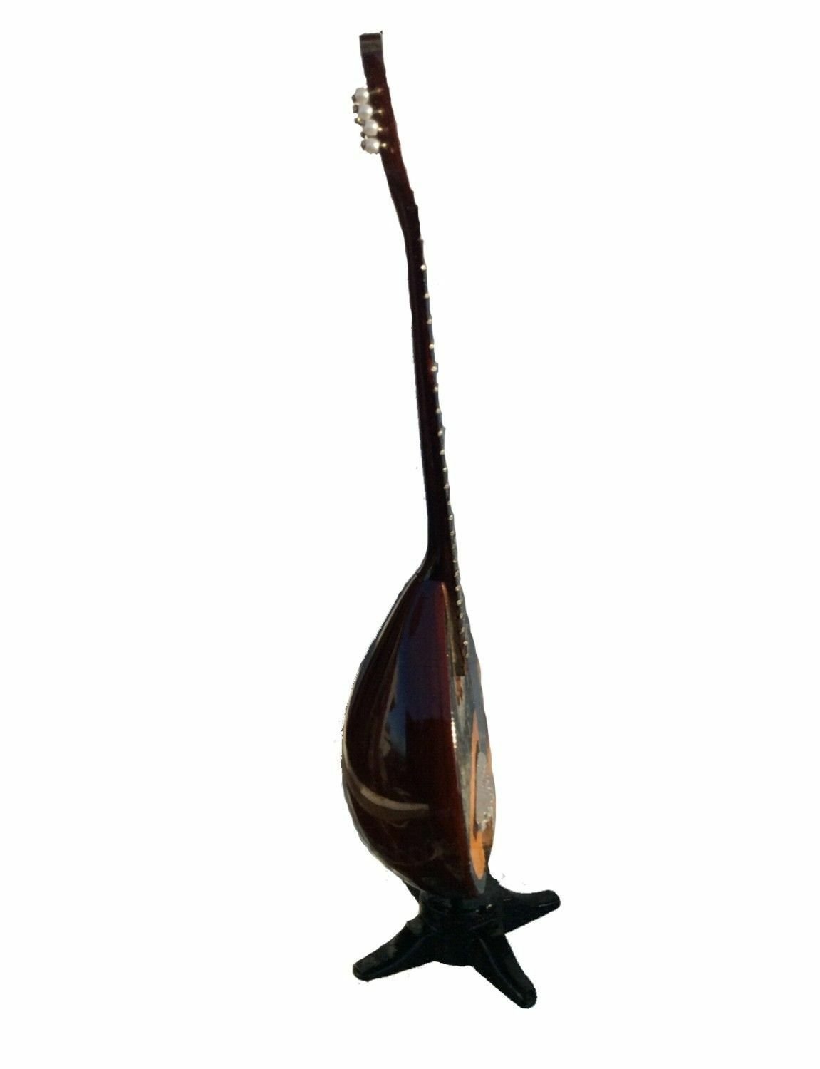 miniature Greek wooden bouzouki decorative 21 cm (8,2 ") with stand
