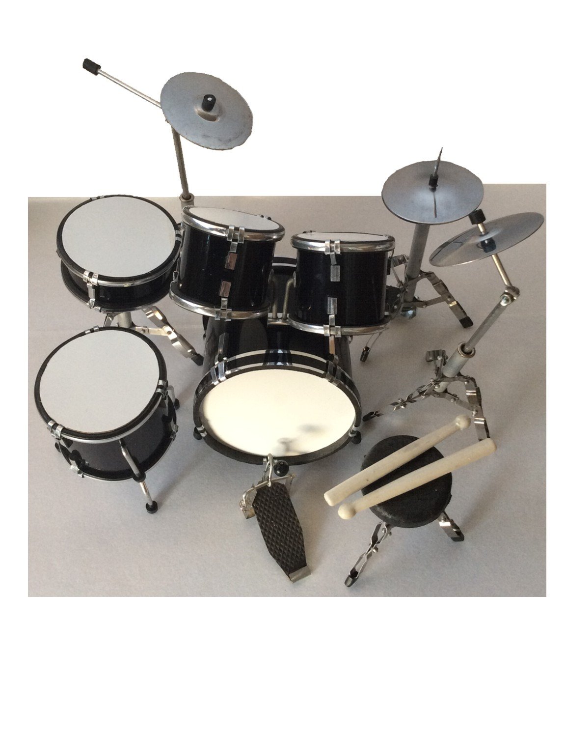 Miniature drum set decorative