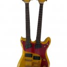 Miniature double neck  guitar decorative