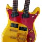 Miniature double neck guitar decorative