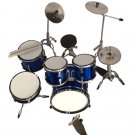 blue miniature drum set decorative