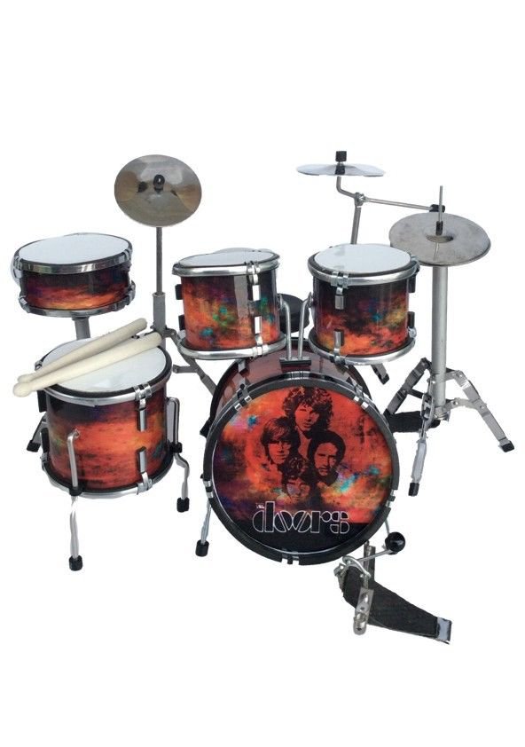 The Doors miniature drum set decorative