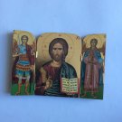 Triptych orthodox wooden icon