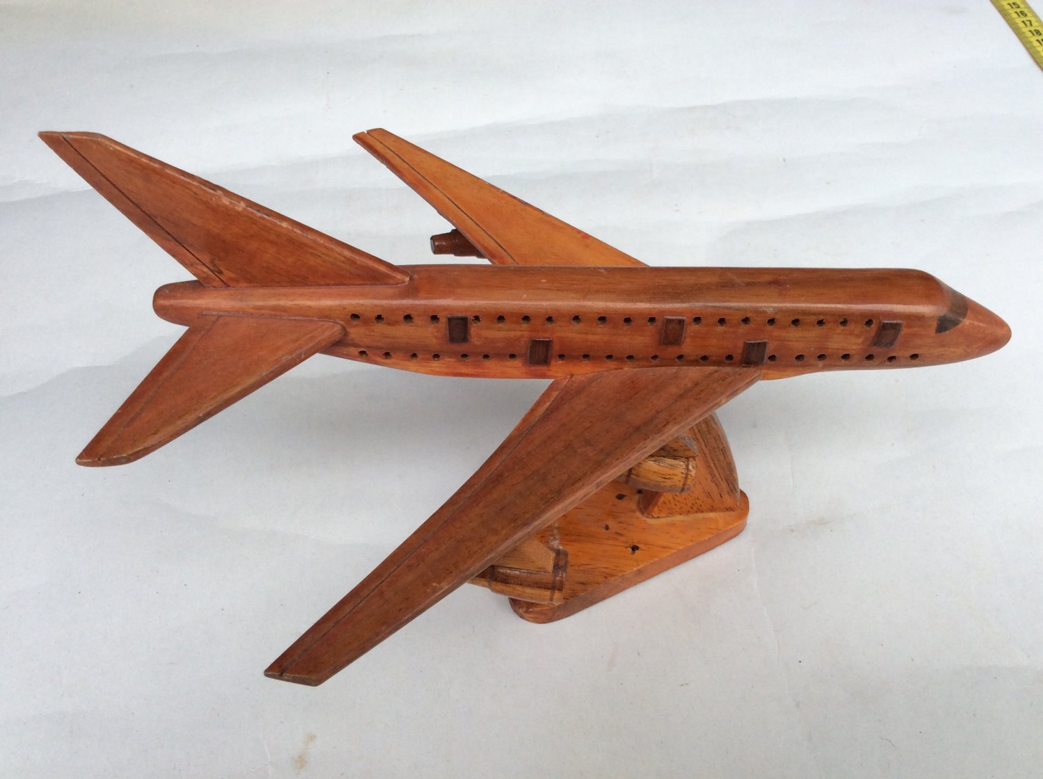 Wooden miniature airplane