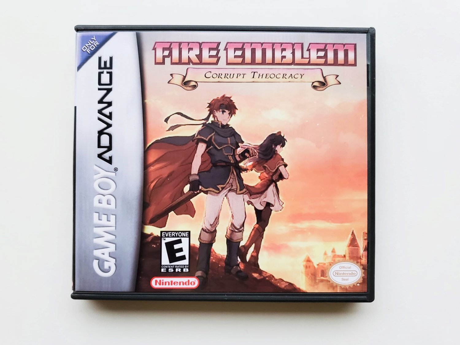 Fire Emblem Corrupt Theocracy - Game + Custom Case GBA Game Boy Advance English Fan Hack