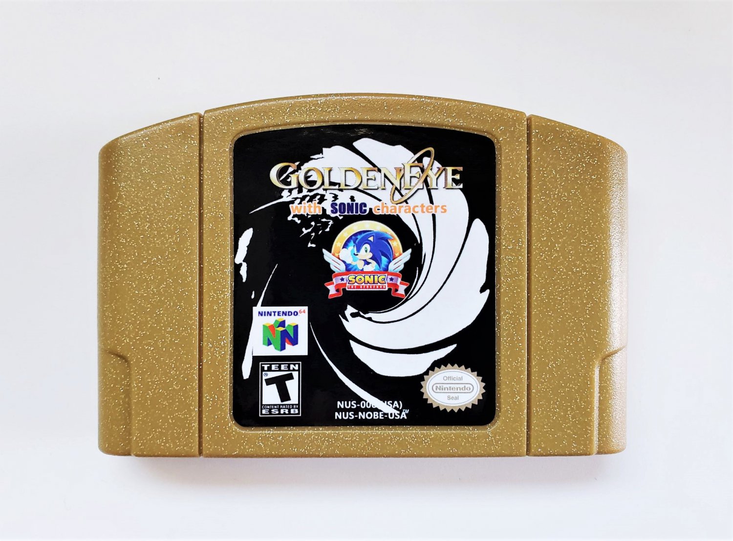 N64 Golden Eye 007 with Sonic Characters ROM Hack - Nintendo 64 -  Needs Expansion Pak To Play