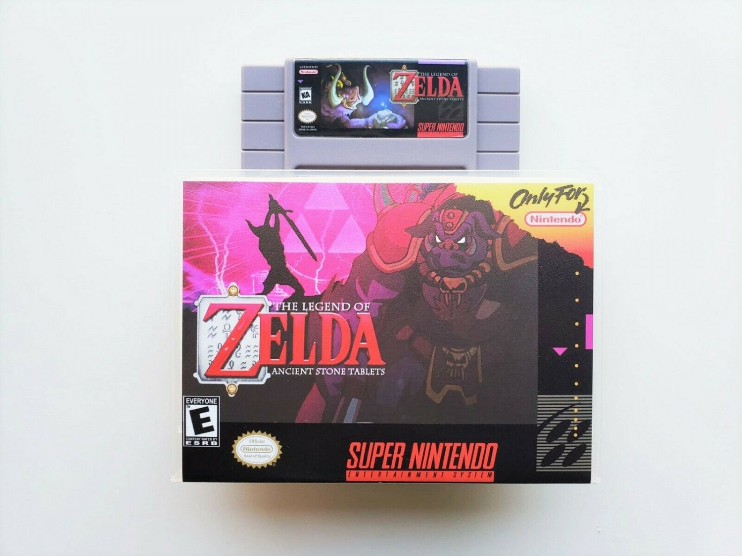 BS Legend of Zelda Ancient Stone Tablets Game / Case - Super Nintendo SNES (USA)