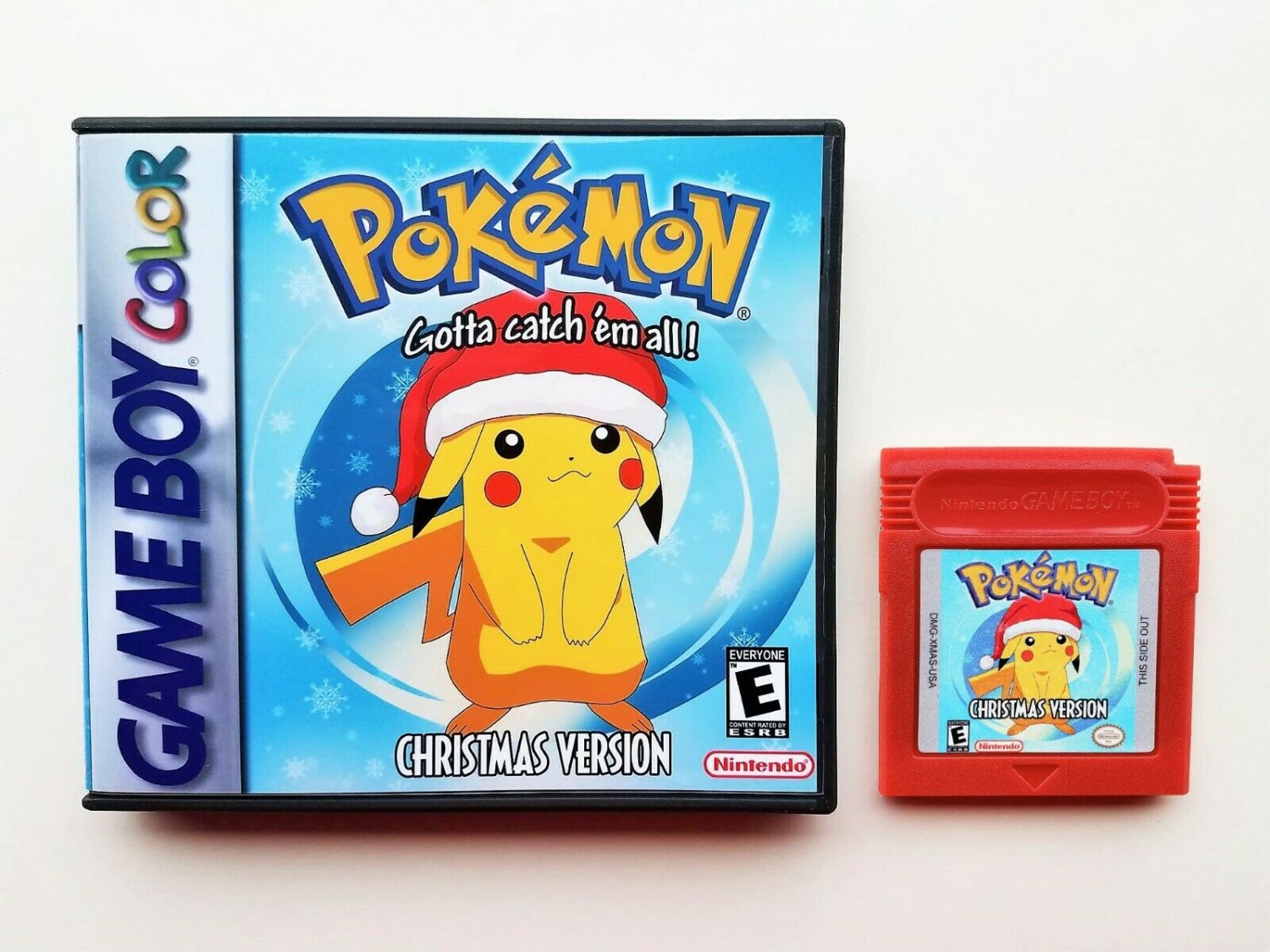 Pokemon Christmas Game Gameboy Color GBC Xmas Custom Fan Hack (Good Gift Idea)