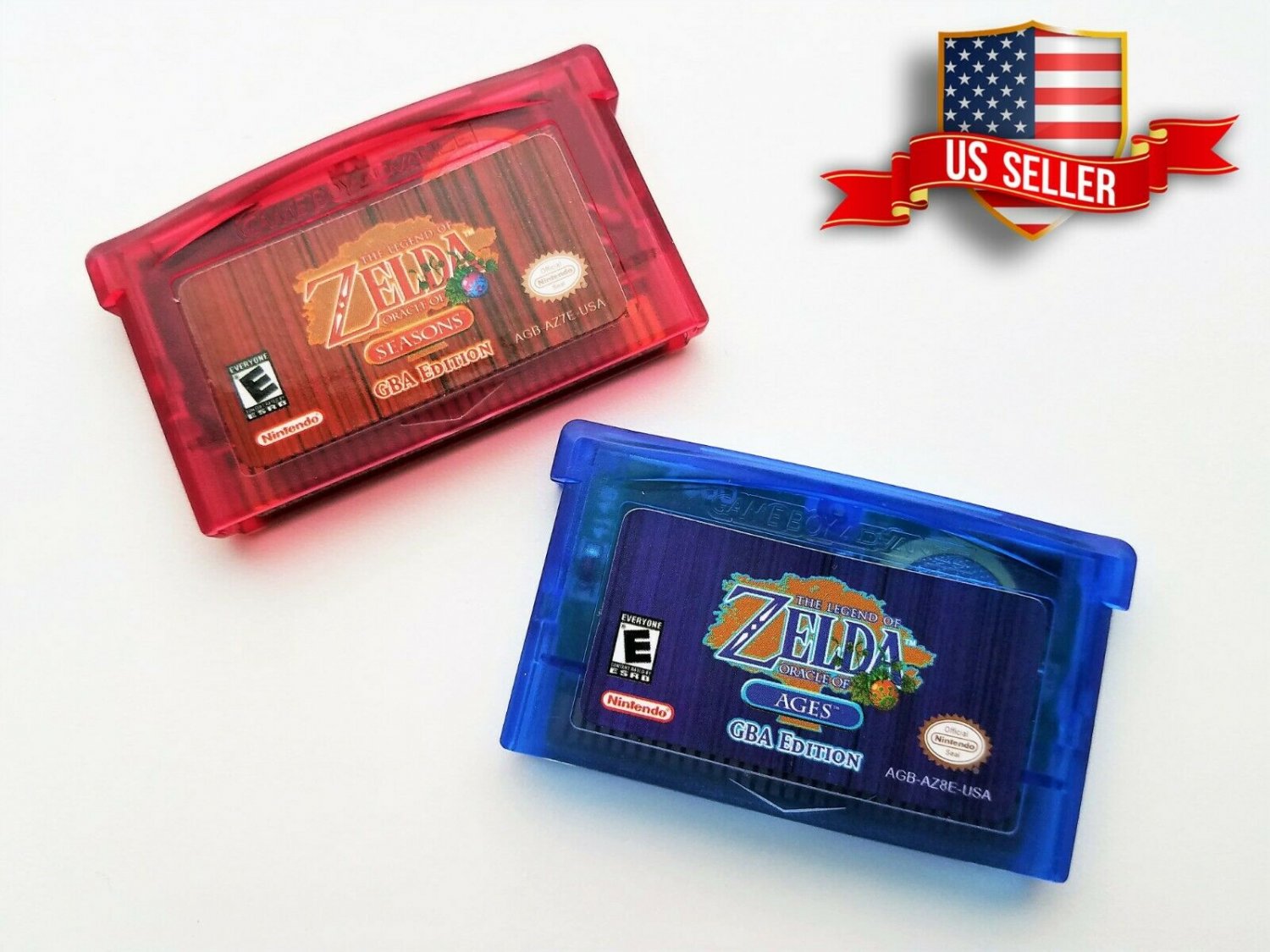 Legend of Zelda Oracle of Seasons and Ages Game GBA Gameboy Advance Version USA