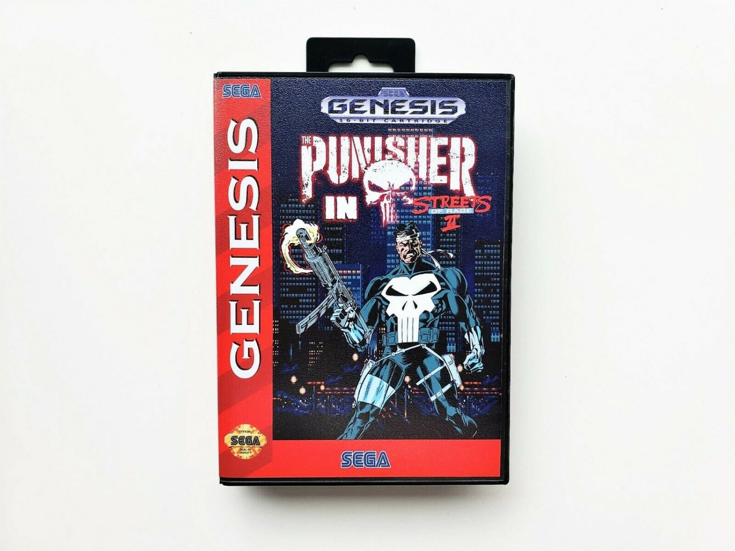 The Punisher in Streets of Rage 2 SEGA Genesis - Fan Made Mod Game USA Seller