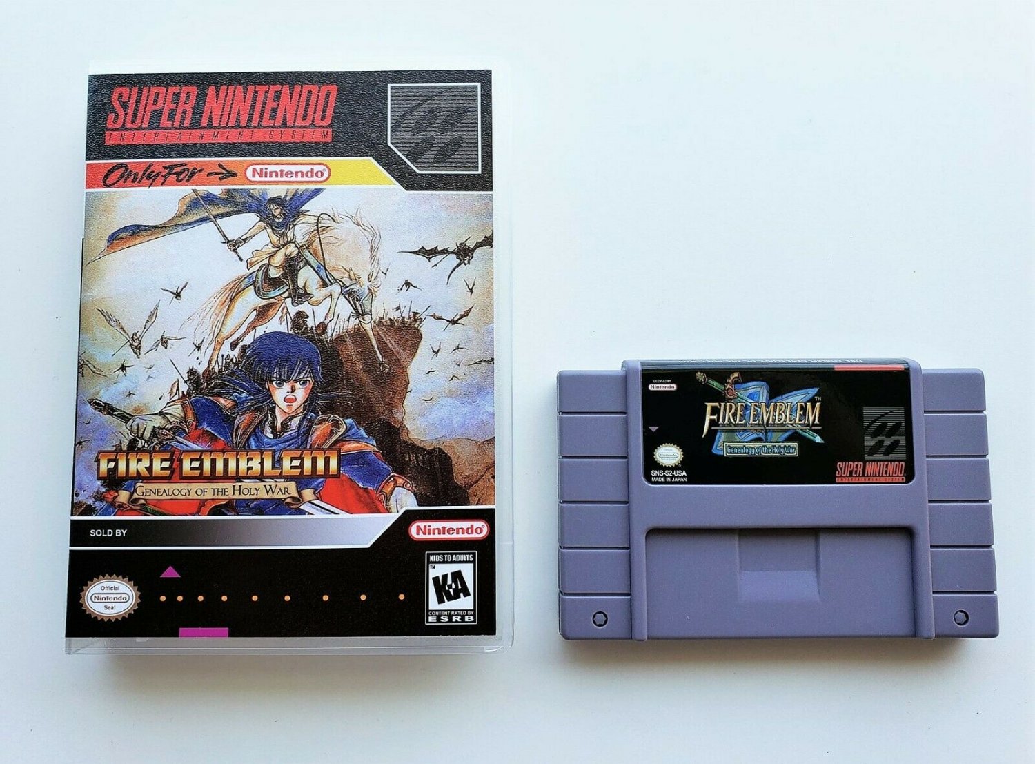 Fire Emblem - Genealogy of The Holy War - English Game SNES Super Nintendo - RPG