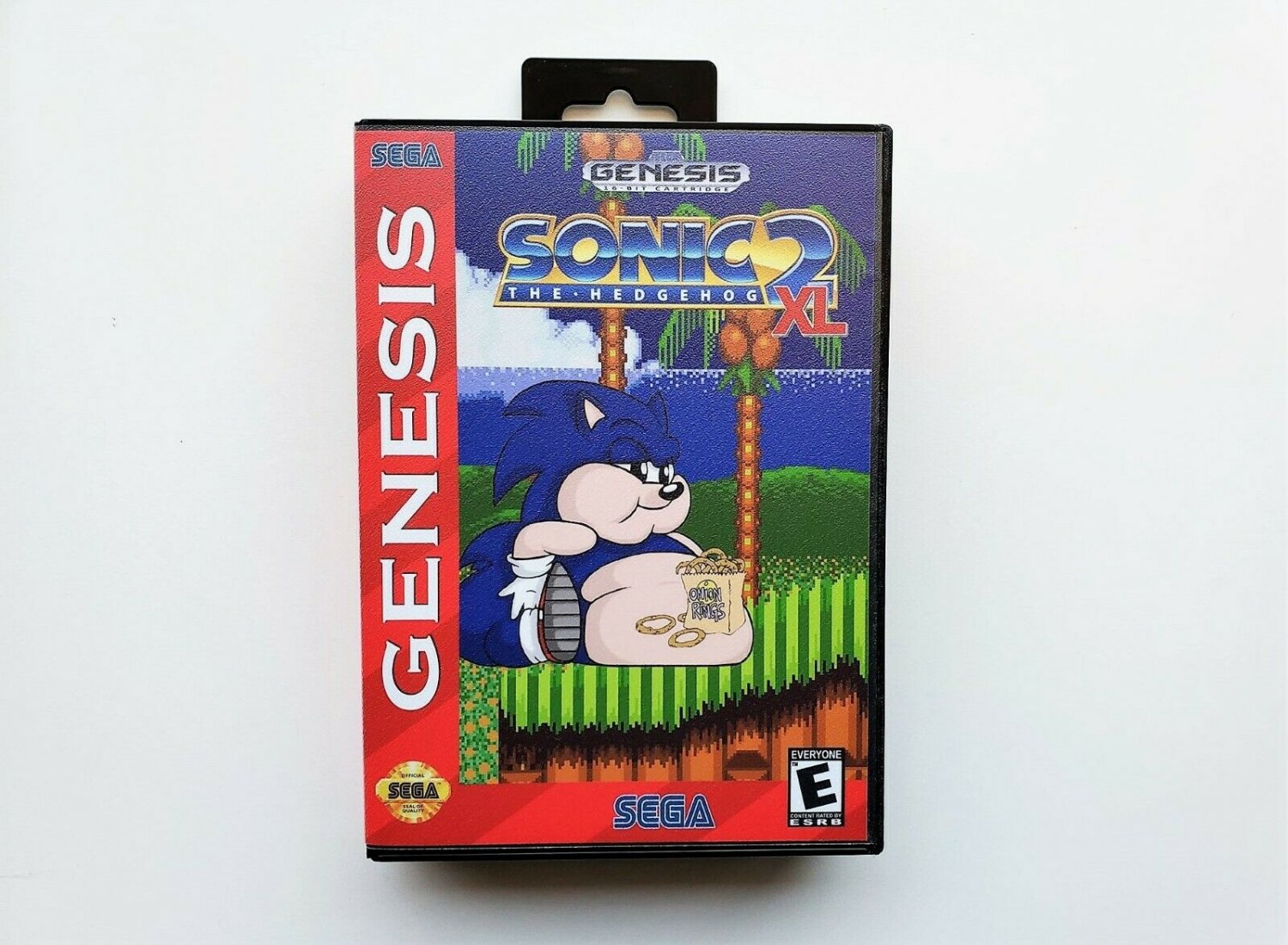 Sonic 2 XL (Sonic the Hedgehog) Game / Case - Sega Genesis - Fan Made ...