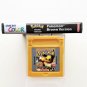 Pokemon Brown Version - Game / Case Gameboy (GB / GBC / GBA) Fan Mod USA Seller