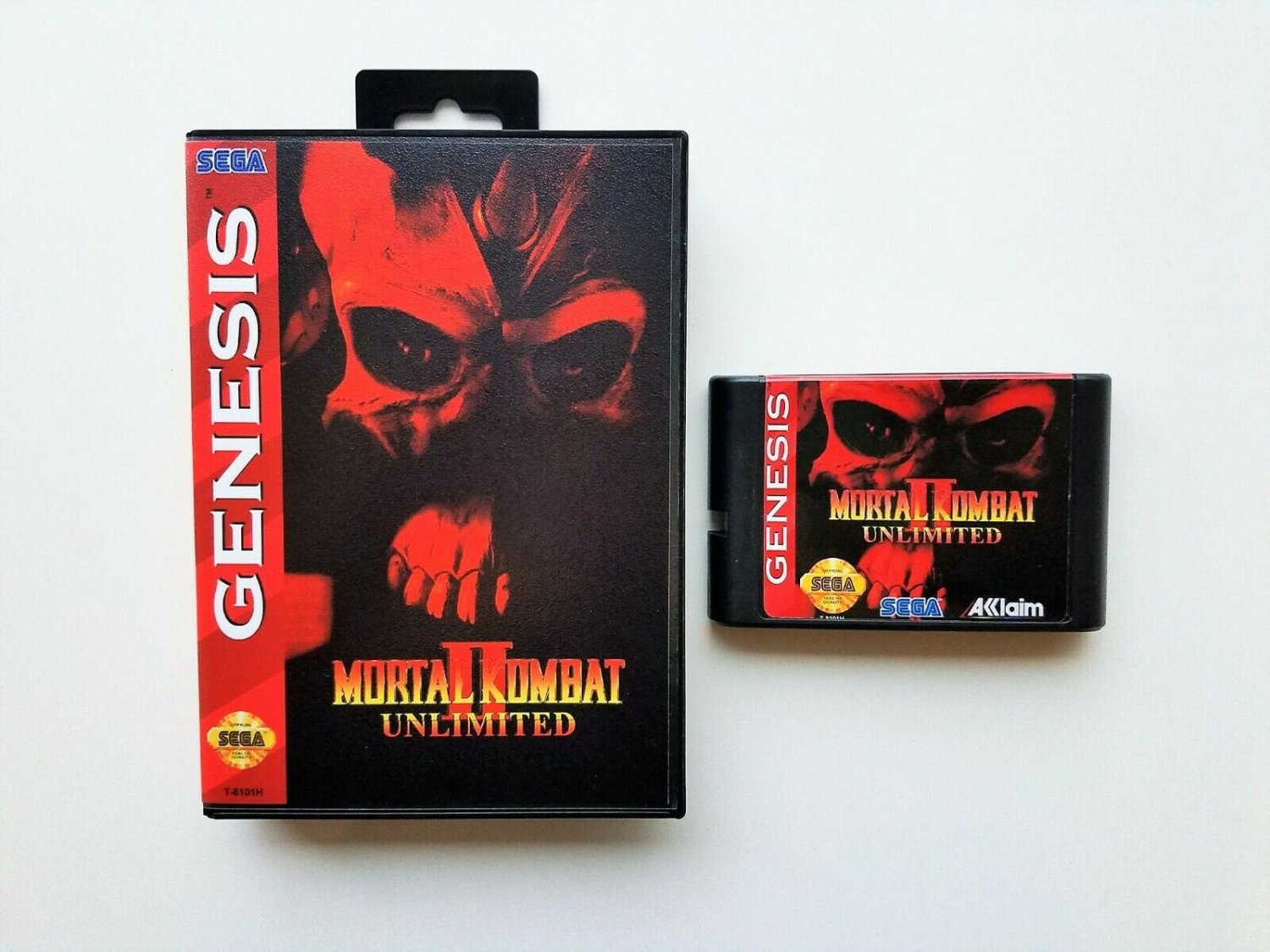 Mortal Kombat II 2 Unlimited Sega Genesis (Playable Bosses - Secret fighter) USA