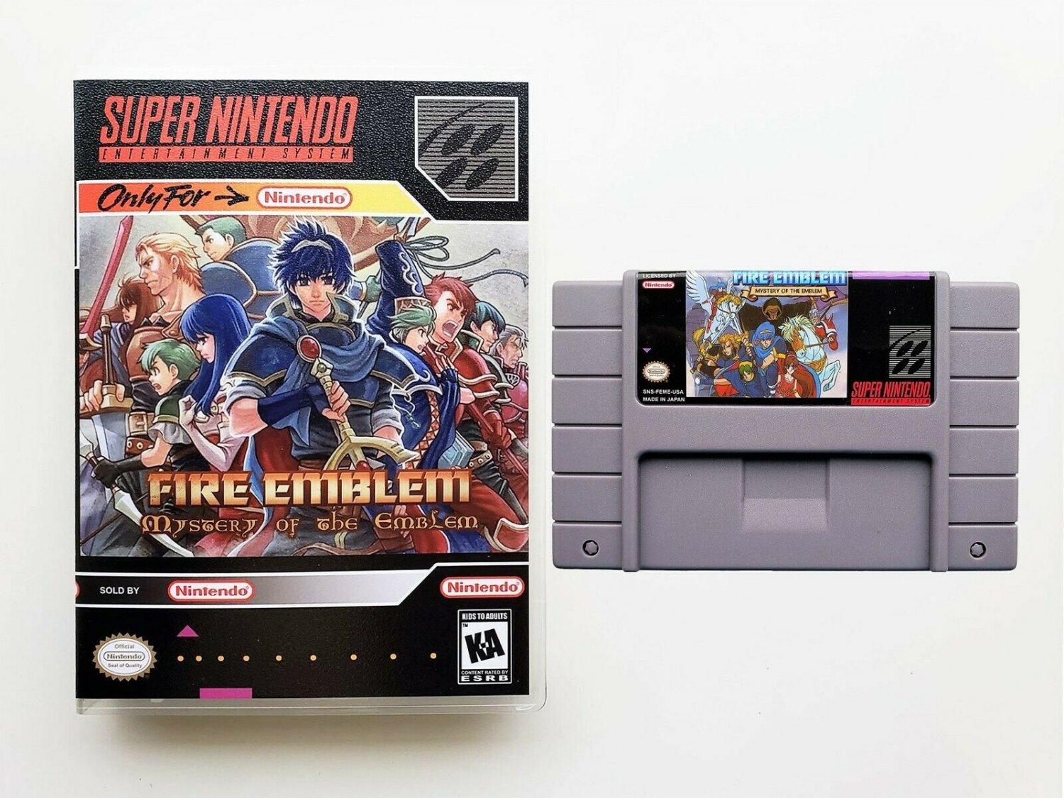 Fire Emblem Mystery of the Emblem - SNES Super Nintendo English Translated (USA)