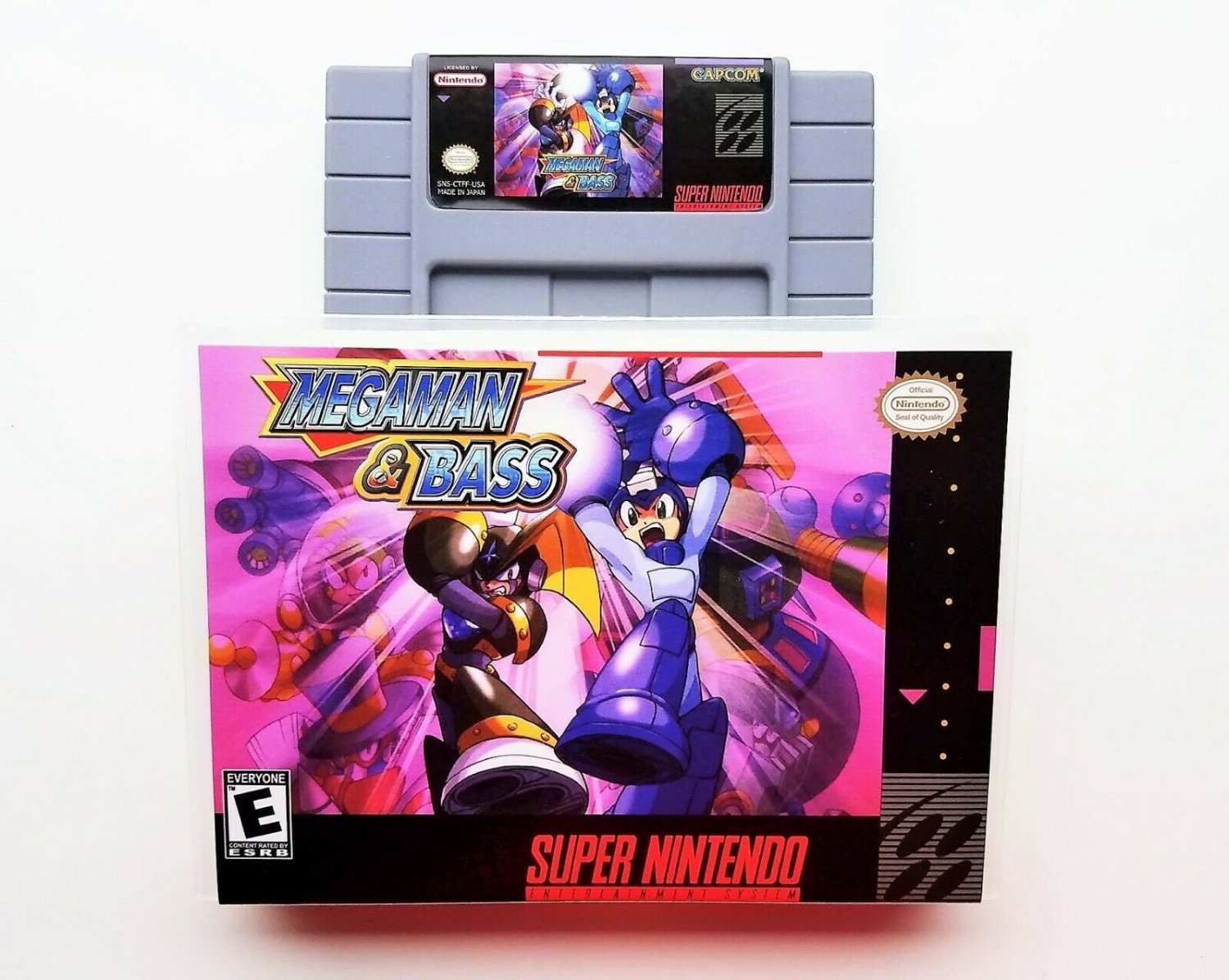 Megaman and Bass ENGLISH - Game / Case Super Nintendo SNES - (USA) Mega Man