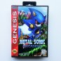Metal Sonic Hyper Drive Game / Case Sega Genesis Fan Made Mod (USA Seller)